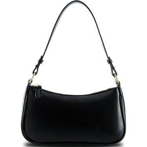 💫 Pugtay Clutch Purse Women Black 2 Removable Strap Zipper Closure Shoulder Bag